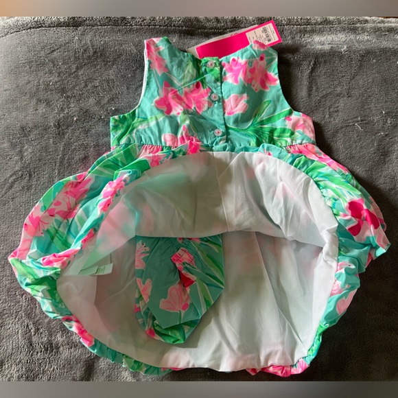 NWT Lilly Pulitzer Baby Britta Bubble Dress - Isn’t She Lovely - 18/24mo - Picture 3 of 5